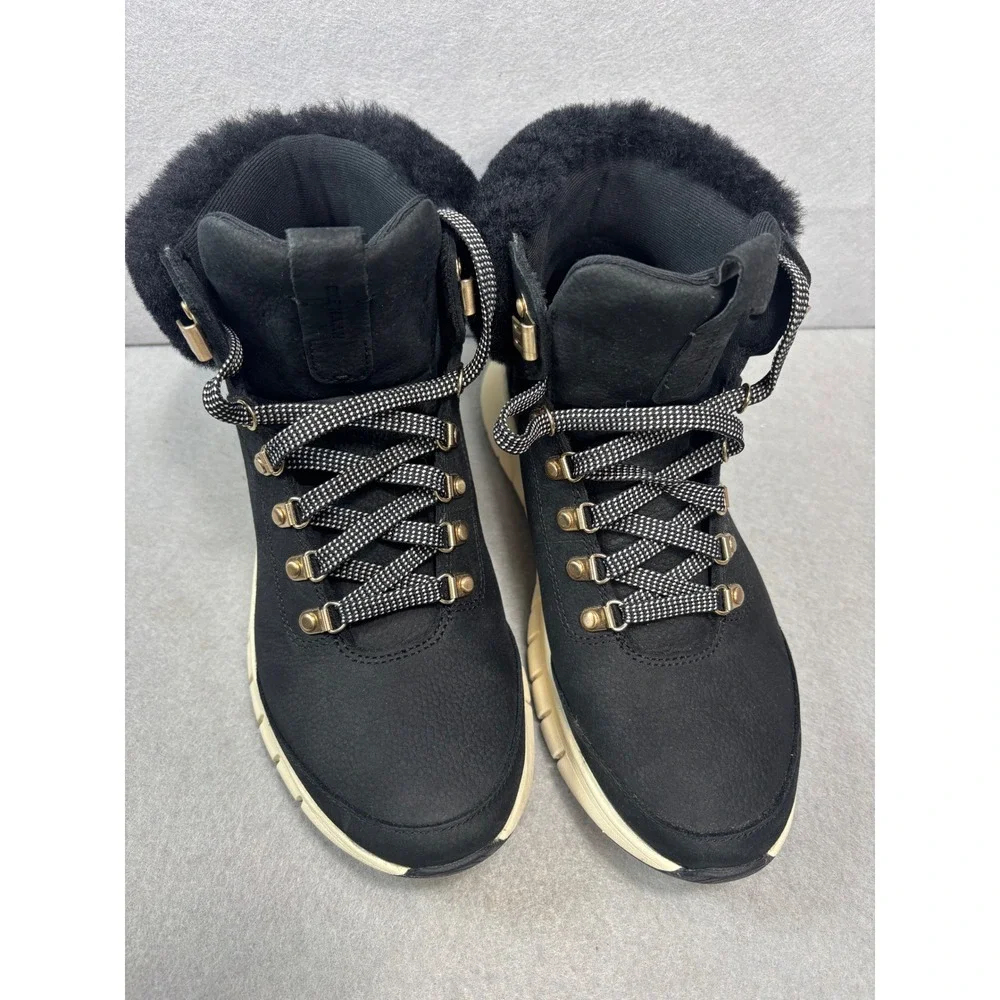 Women's Cole Haan Zerogrand Field Waterproof Hiking boot‎ Nubuck-Shearling 7.5